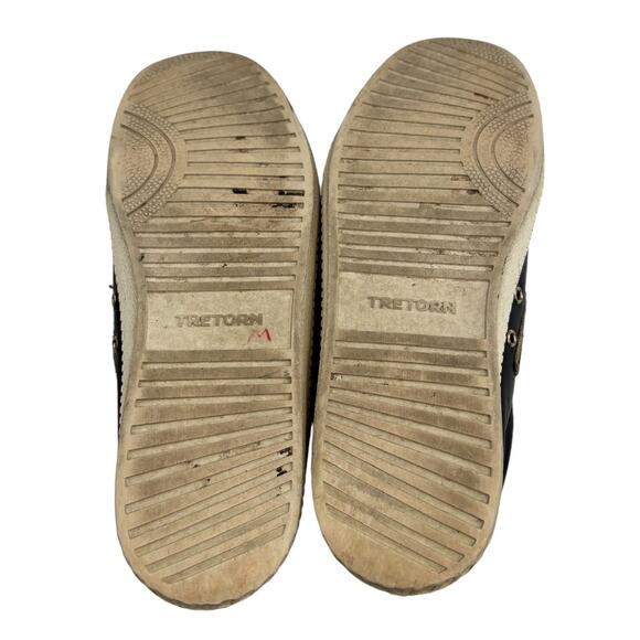 Tretorn Black Leather Nylite 25 Plus Cheetah Print Sneakers - Picture 9 of 11